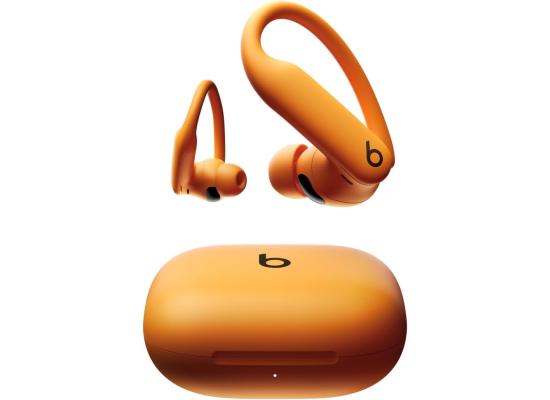 Beats Powerbeats Pro 2 - Wireless Noise Cancelling Workout Earbuds with Secure- Fit Earhooks, Up to 45-Hour Battery with Charging Case, Sweat & Water Resistant, Heart Rate Monitoring - Electric Orange